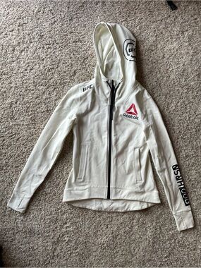 REEBOK Women's UFC Zip-Up Hoodie Size Small